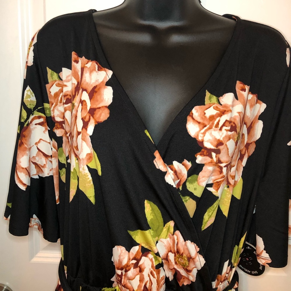 High/low wrap dress